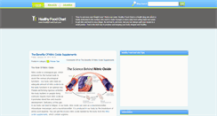Desktop Screenshot of healthyfoodchart.com